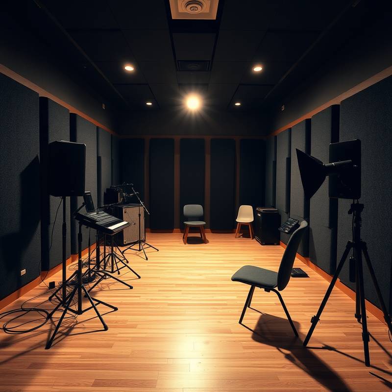 Soundproof studio for audio recording